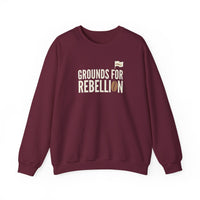 Grounds For Rebellion Coffee Sweatshirt – Funny Barista Fleece Pullover