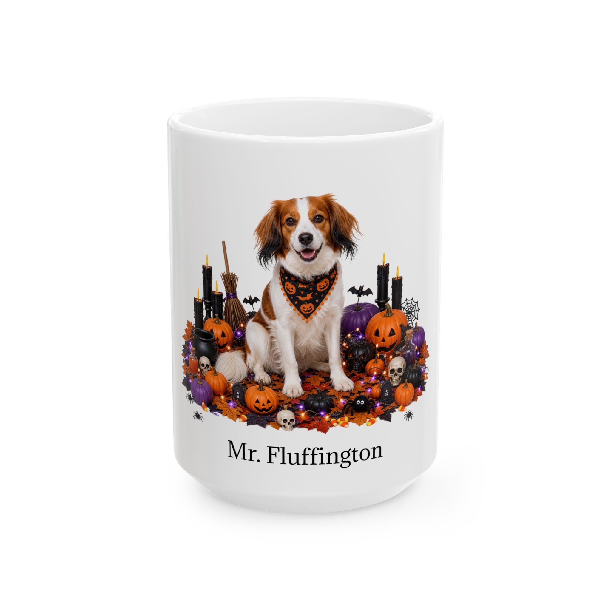 Personalized Kooikerhondje Halloween mug, alternate product view