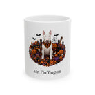 Personalized Bull Terrier Dog Mug – Custom Pet Name Halloween Gift