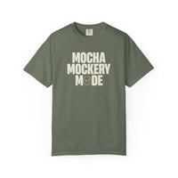 Mocha Mockery Mode Sarcastic Coffee T-Shirt - Funny Barista Tee - Retro Aesthetic Graphic Shirt - Premium Comfort Colors 1717