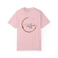 But First Coffee T-Shirt | Comfort Colors 1717 | Retro Circle Logo Graphic Tee