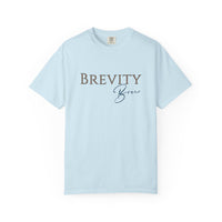 Brevity Brew Minimalist Coffee T-Shirt | Comfort Colors 1717 | Writer Gift Tee