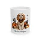 Personalized Cavapoo Dog Mug – Custom Pet Name Halloween Gift