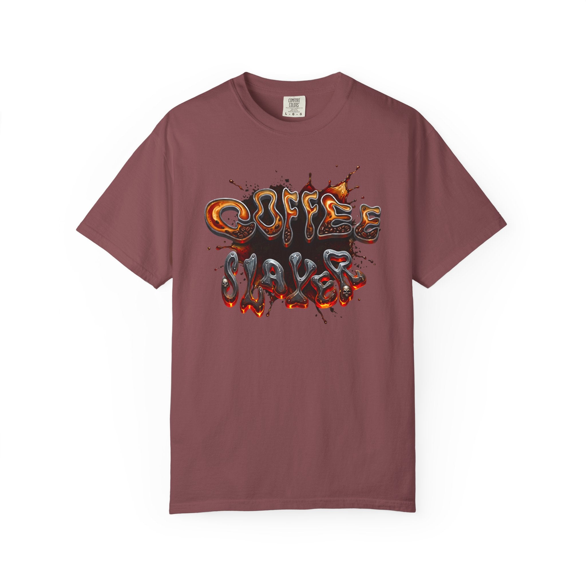Coffee Slacker Retro 70s Graphic Tee | Comfort Colors Heavyweight Shirt