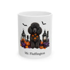 Personalized Miniature Poodle Dog Mug – Custom Pet Name Halloween Gift