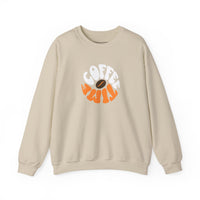 Brevity Brew Retro Coffee Time Sweatshirt – Vintage 70s Brown Unisex Crewneck