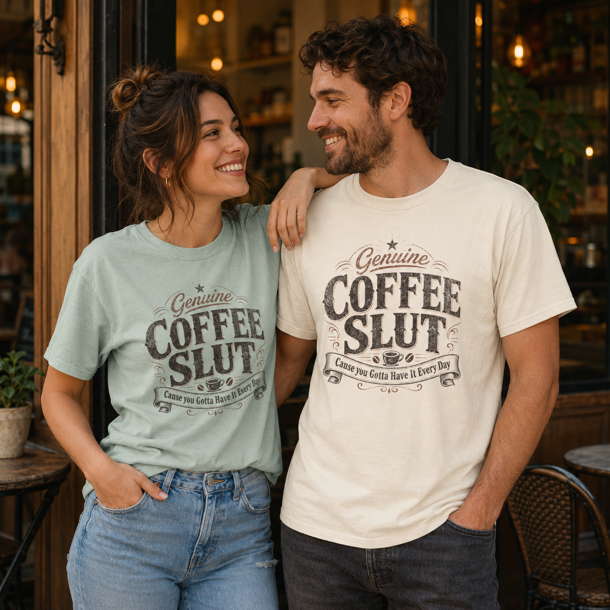 Coffee Slut Graphic Tee — Funny Coffee Lover Shirt