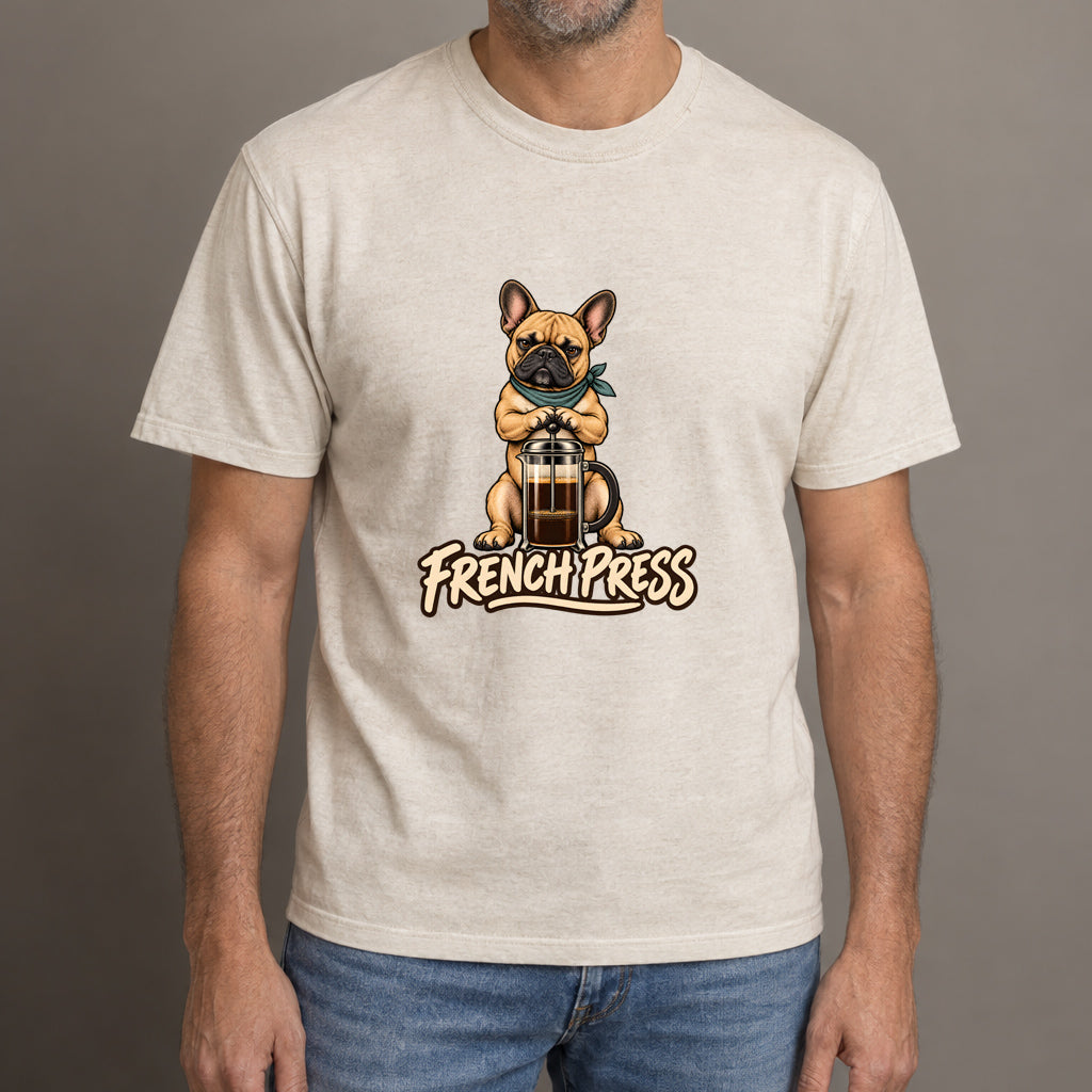 French Press Coffee T-Shirt | Funny Coffee Lover Graphic Tee