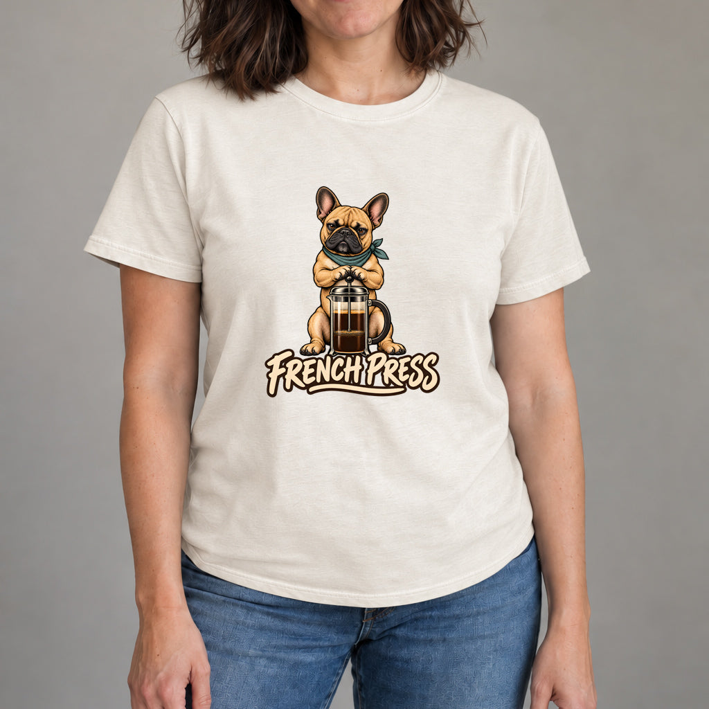 French Press Coffee T-Shirt | Funny Coffee Lover Graphic Tee