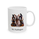 Personalized Sphynx Cat Halloween Mug – Custom Pet Name Gift