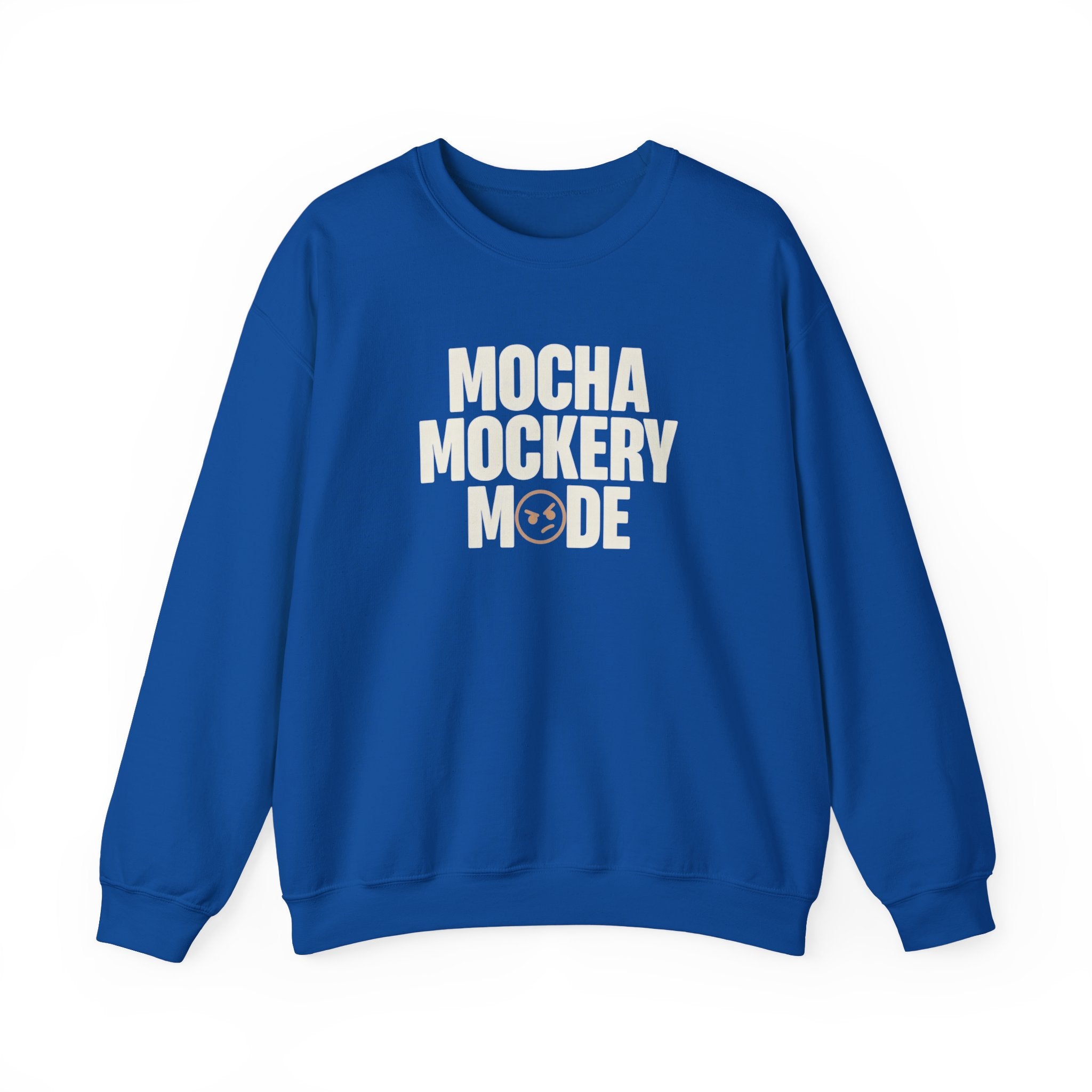 Mocha Mockery Mode Funny Coffee Sweatshirt – Unisex Fleece Crewneck