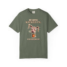 Coffee Kicked In - Dark Color T-Shirt - Funny Dog Coffee Shirt