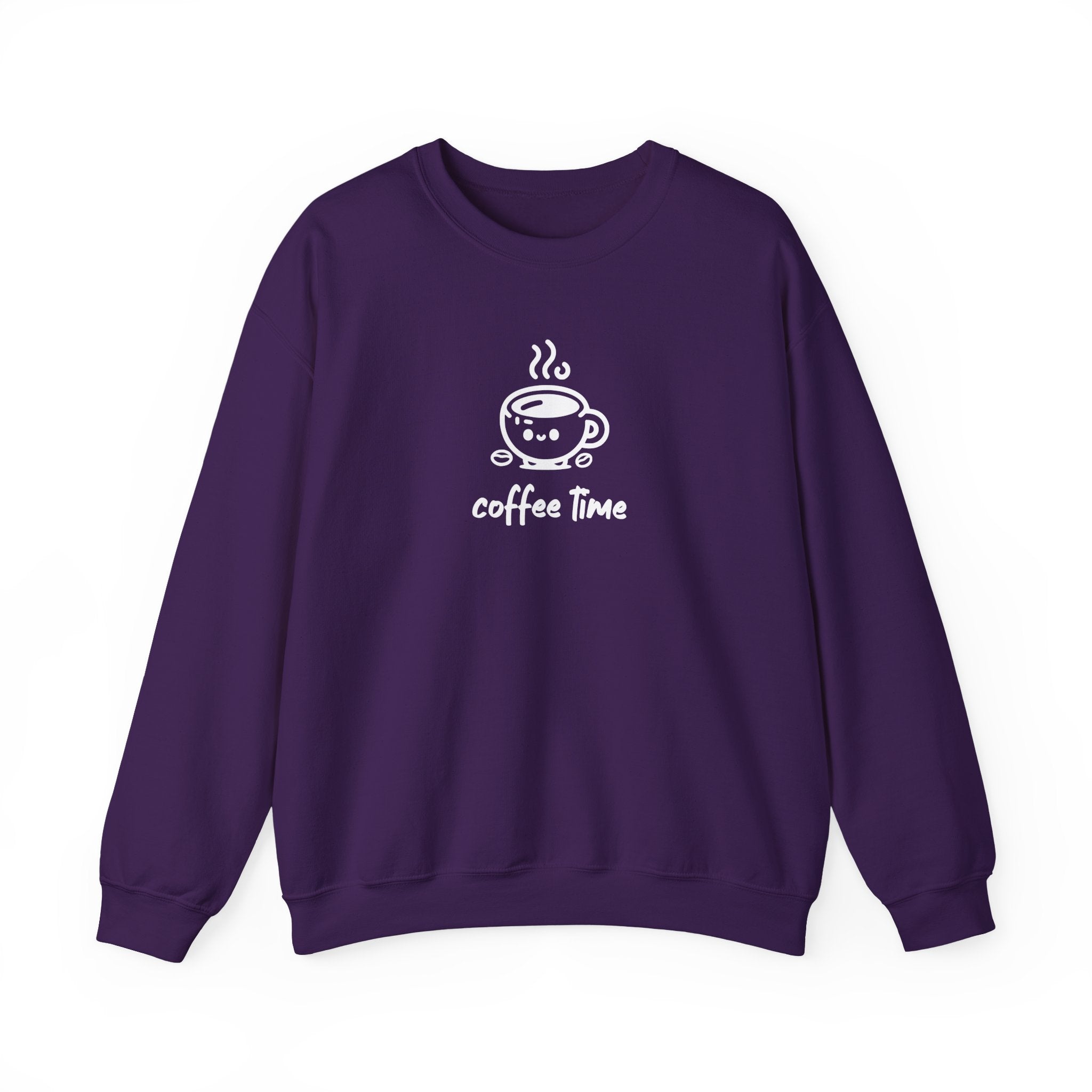 Brevity Brew Coffee Time Graphic Sweatshirt – Cozy Unisex Crewneck