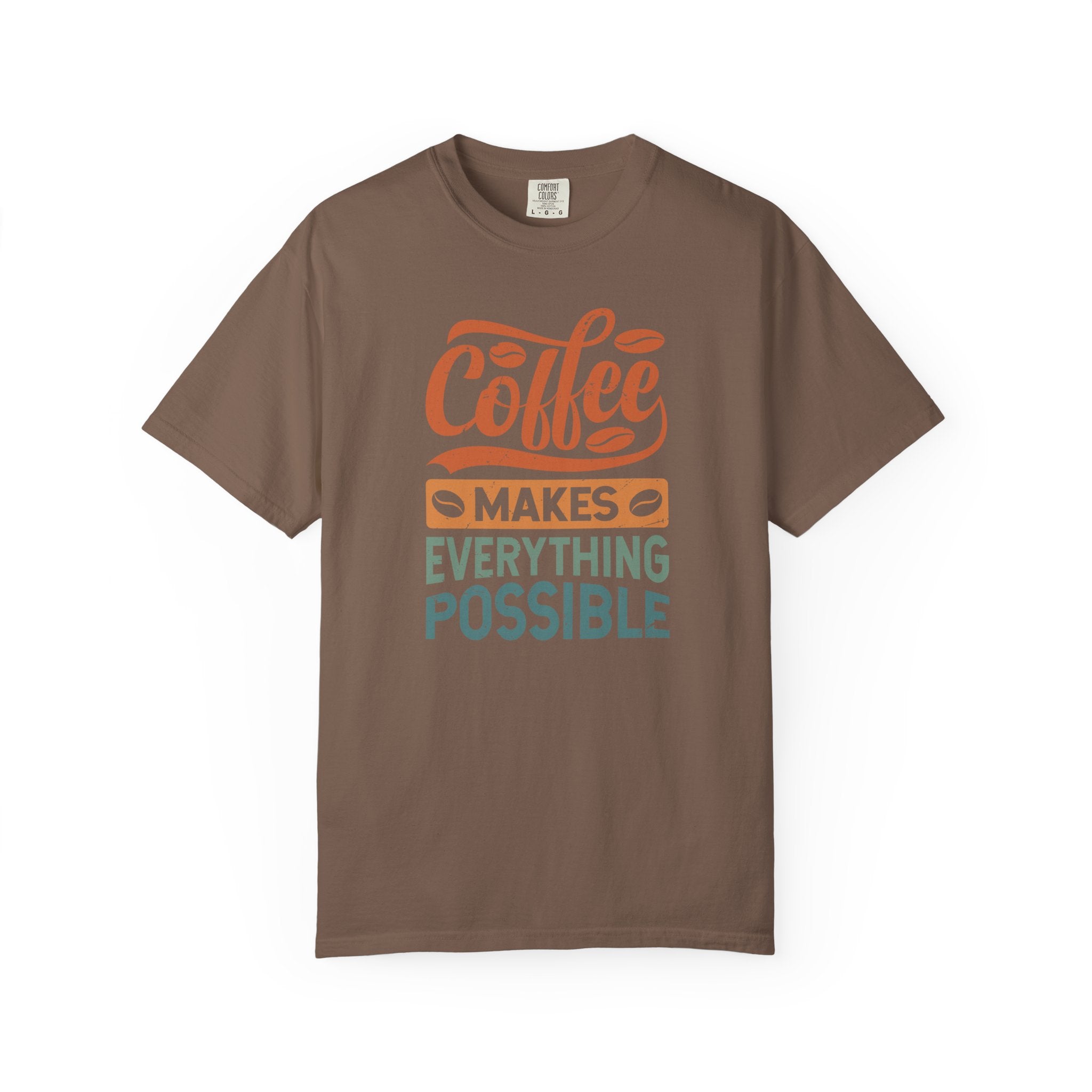 Coffee Makes Everything Possible T-Shirt | Comfort Colors 1717 | Retro Camping Graphic Tee