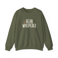 Bean Whisperer Funny Coffee Roaster Sweatshirt | Unisex Fleece Crewneck