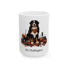 Personalized Bernese Mountain Dog Mug – Custom Pet Name Halloween Gift