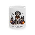 Personalized Aussiedoodle Dog Mug – Custom Pet Name Halloween Gift