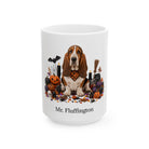 Personalized Basset Hound Halloween Mug – Custom Dog Name Gift