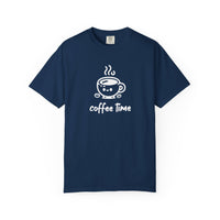 Coffee Time T-Shirt | Comfort Colors 1717 | Cute Steaming Cup Graphic Tee