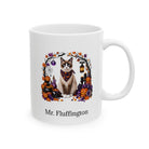Personalized Snowshoe Cat Halloween Mug – Custom Pet Name Gift