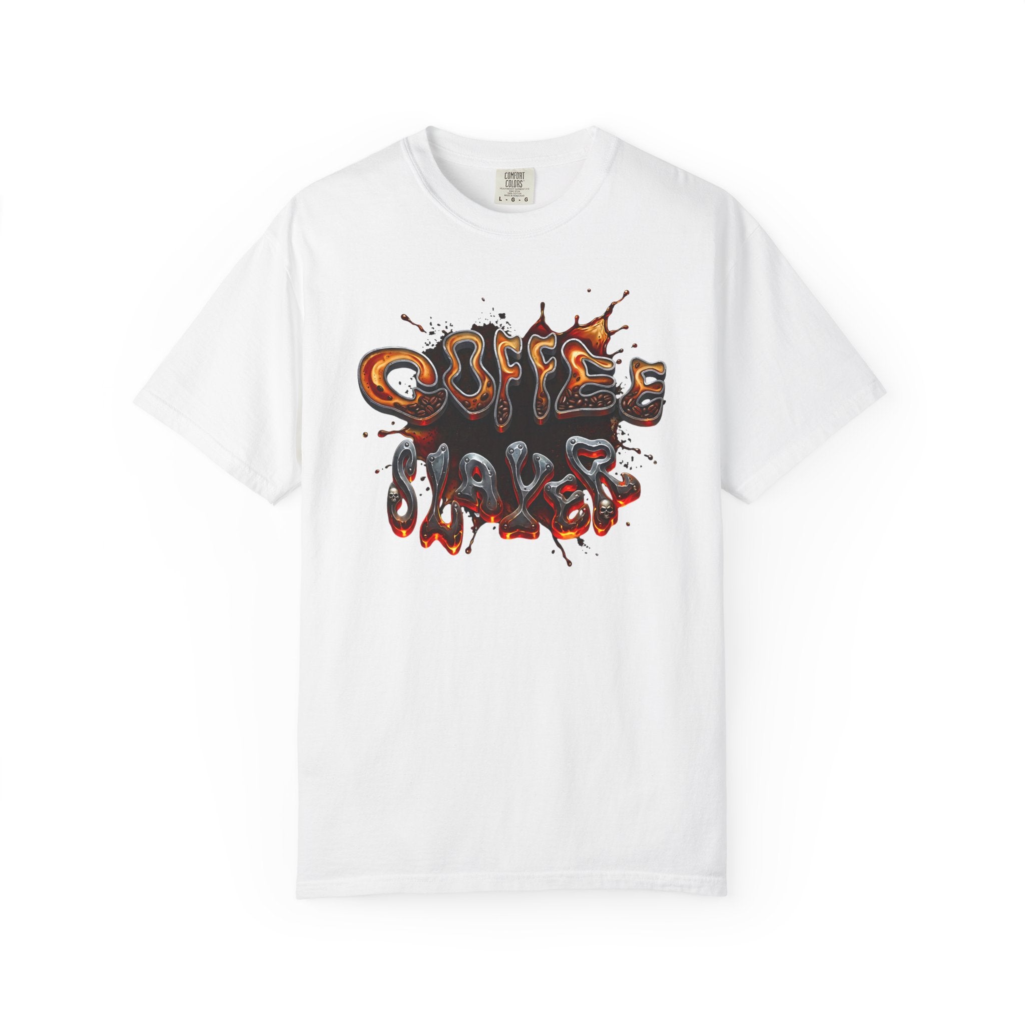 Coffee Slacker Retro 70s Graphic Tee | Comfort Colors Heavyweight Shirt