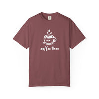 Coffee Time T-Shirt | Comfort Colors 1717 | Cute Steaming Cup Graphic Tee