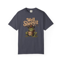 Well Sheeyit Frog T-Shirt — Funny Retro Frog with Coffee Graphic