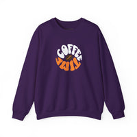 Brevity Brew Retro Coffee Time Sweatshirt – Vintage 70s Brown Unisex Crewneck
