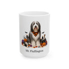 Personalized Bearded Collie Dog Mug – Custom Pet Name Halloween Gift