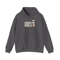 Grounds For Rebellion Funny Coffee Pun Hoodie | Unisex Streetwear Pullover