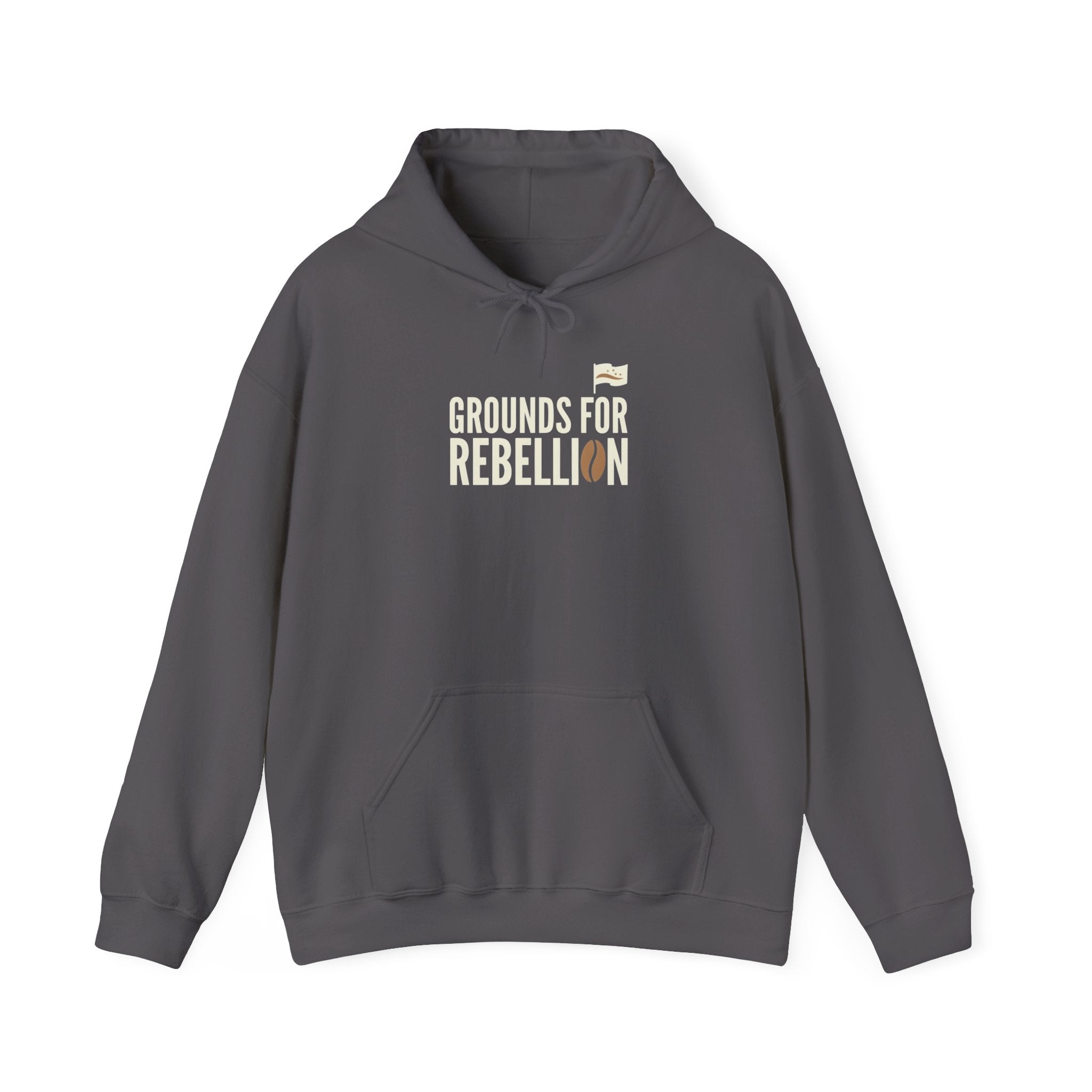 Grounds For Rebellion Funny Coffee Pun Hoodie | Unisex Streetwear Pullover
