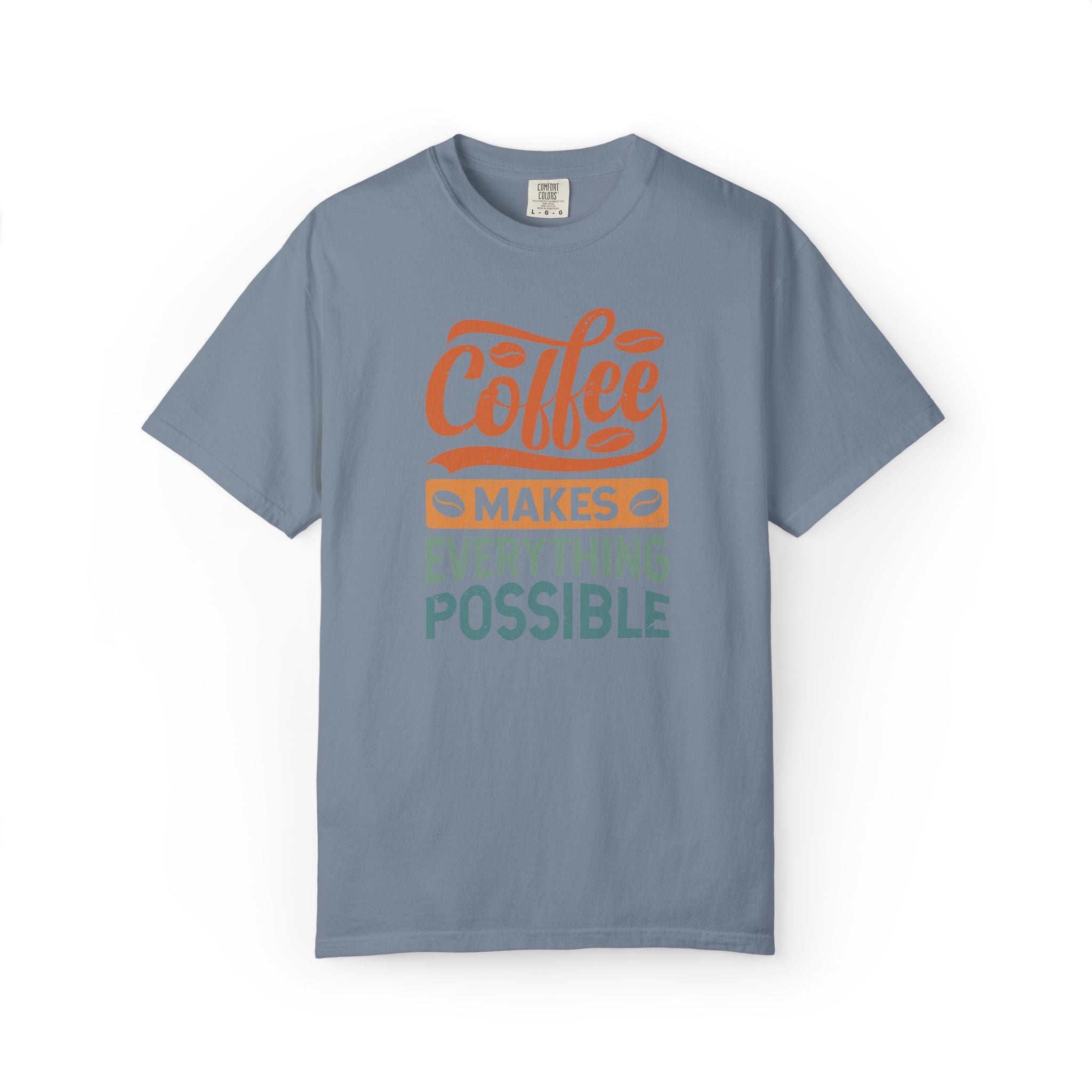 Coffee Makes Everything Possible T-Shirt | Comfort Colors 1717 | Retro Camping Graphic Tee