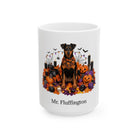 Personalized German Pinscher Halloween Mug – Custom Dog Name Gift