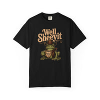Well Sheeyit Frog T-Shirt — Funny Retro Frog with Coffee Graphic