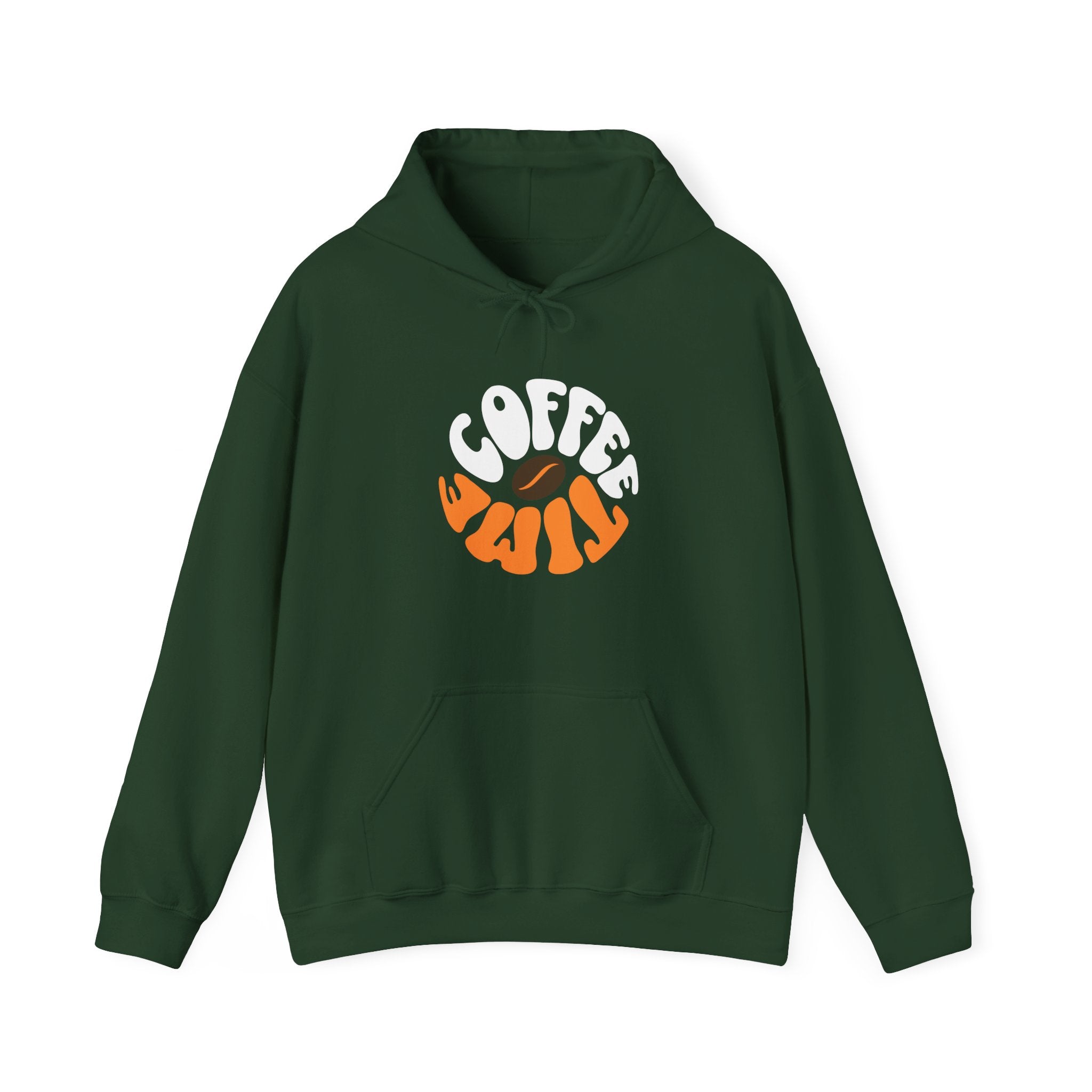 Brevity Brew Coffee Time Hoodie – Retro 70s Style Unisex Cotton Pullover