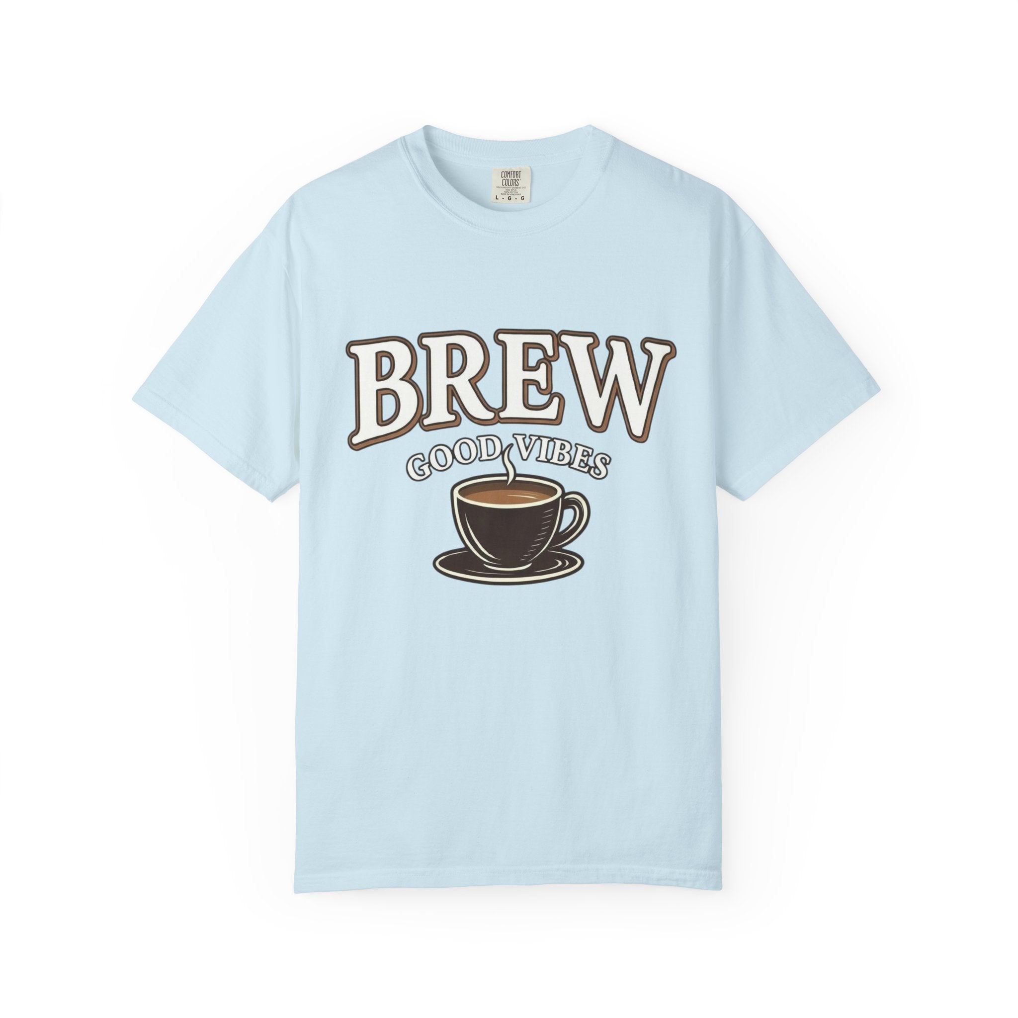 Brew Good Vibes Tee | Garment Dyed Comfort Colors | Barista Gift