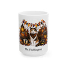 Personalized Calico Cat Halloween Mug – Custom Name