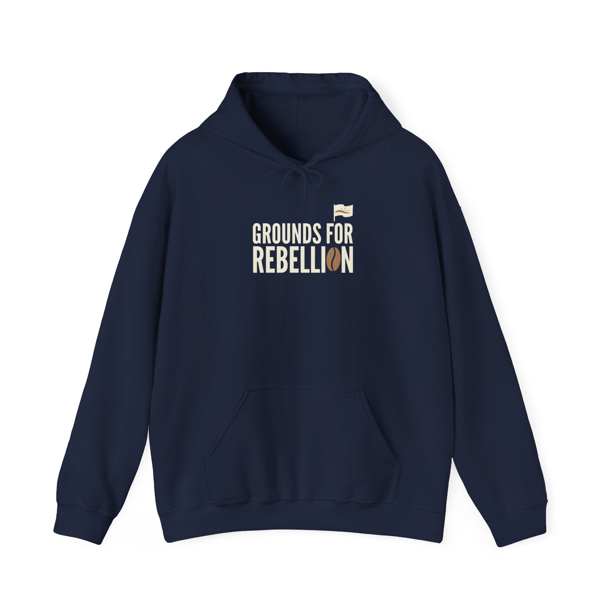Grounds For Rebellion Funny Coffee Pun Hoodie | Unisex Streetwear Pullover
