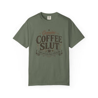 Coffee Slut Graphic Tee — Funny Coffee Lover Shirt