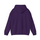 A purple hoodie with a hood and long sleeves.