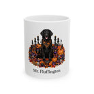 Personalized Flat Coated Retriever Halloween Mug – Custom Name Gift