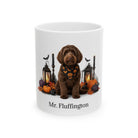Personalized Mini Labradoodle Dog Mug – Custom Pet Name Halloween Gift