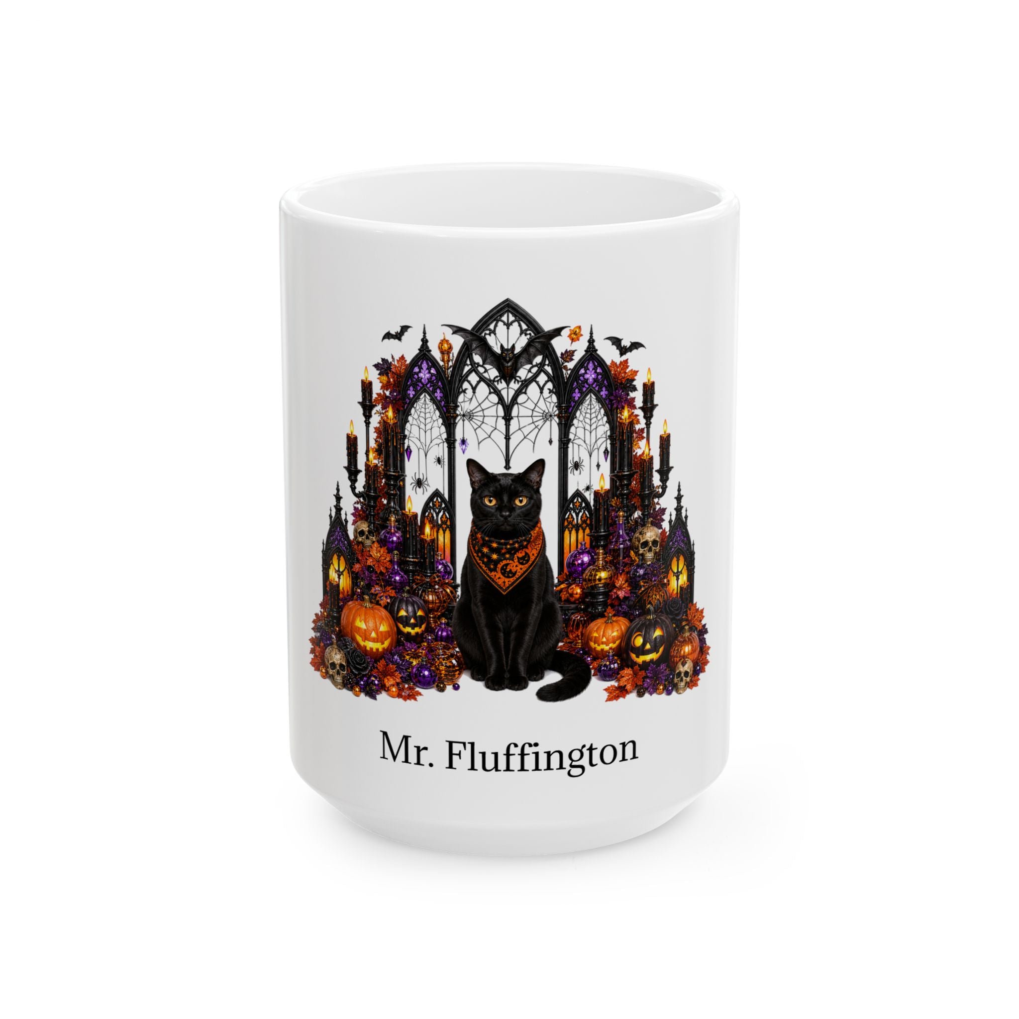 Personalized Bombay Cat Halloween Mug – Custom Name