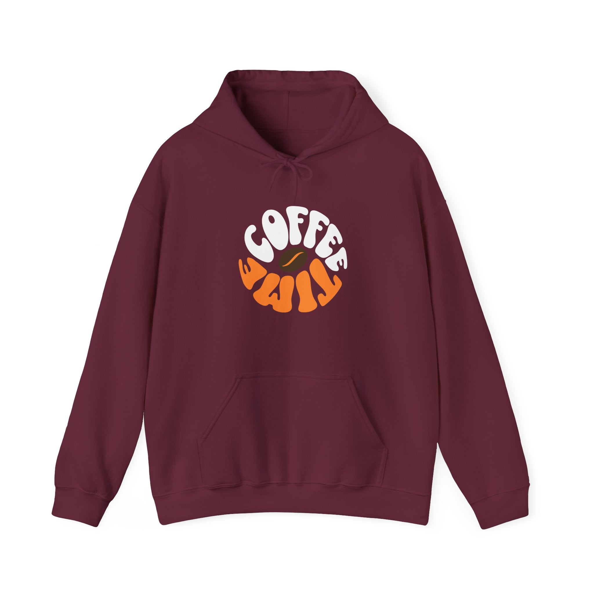 Brevity Brew Coffee Time Hoodie – Retro 70s Style Unisex Cotton Pullover