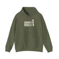 Grounds For Rebellion Funny Coffee Pun Hoodie | Unisex Streetwear Pullover