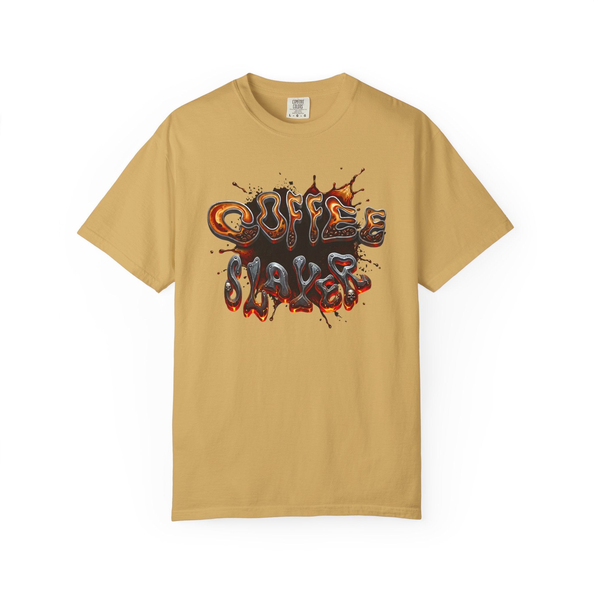 Coffee Slacker Retro 70s Graphic Tee | Comfort Colors Heavyweight Shirt