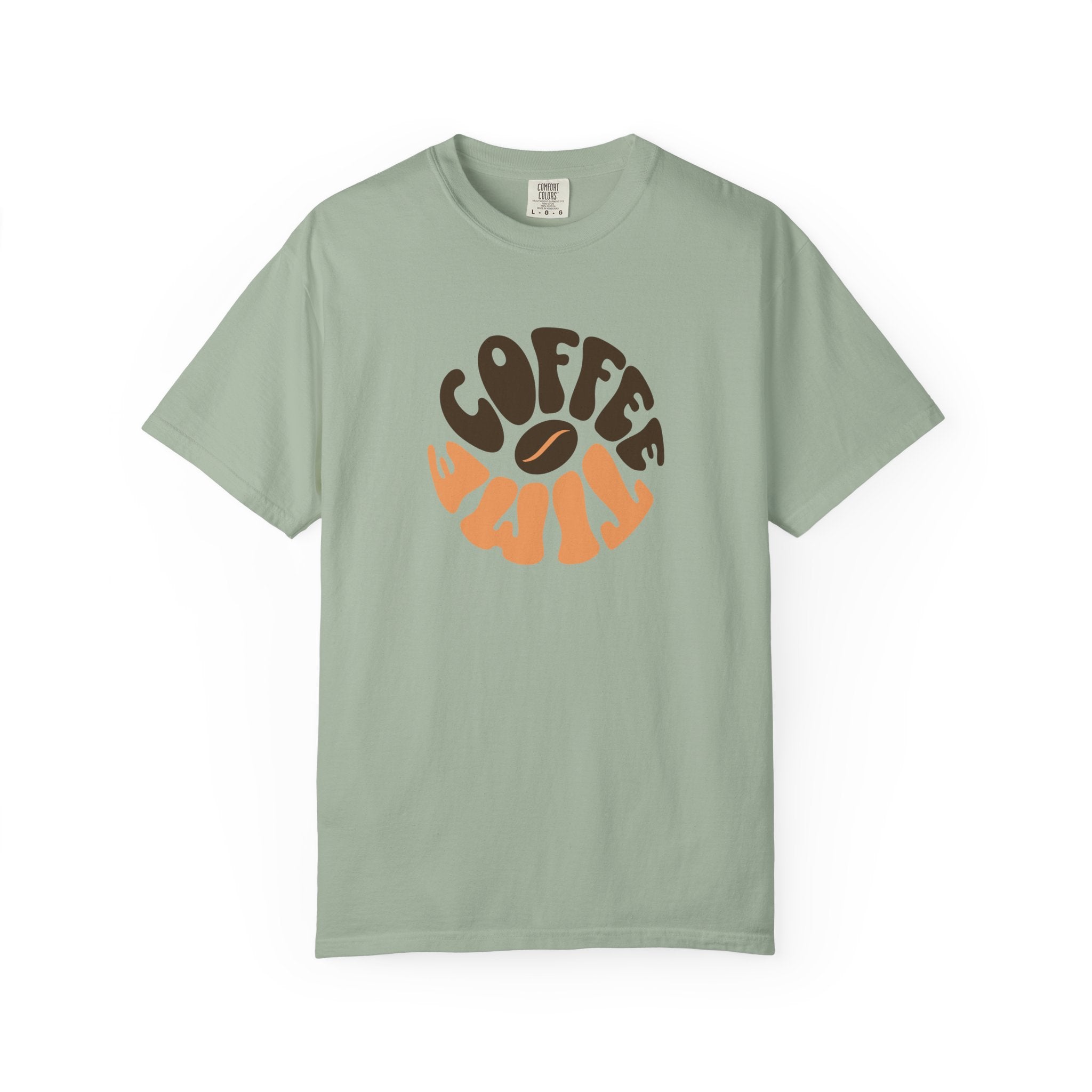 Coffee Time T-Shirt | Comfort Colors 1717 | Retro Sunrise Caffeine Tee