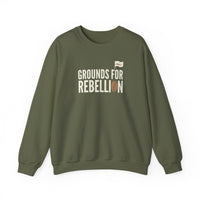 Grounds For Rebellion Coffee Sweatshirt – Funny Barista Fleece Pullover
