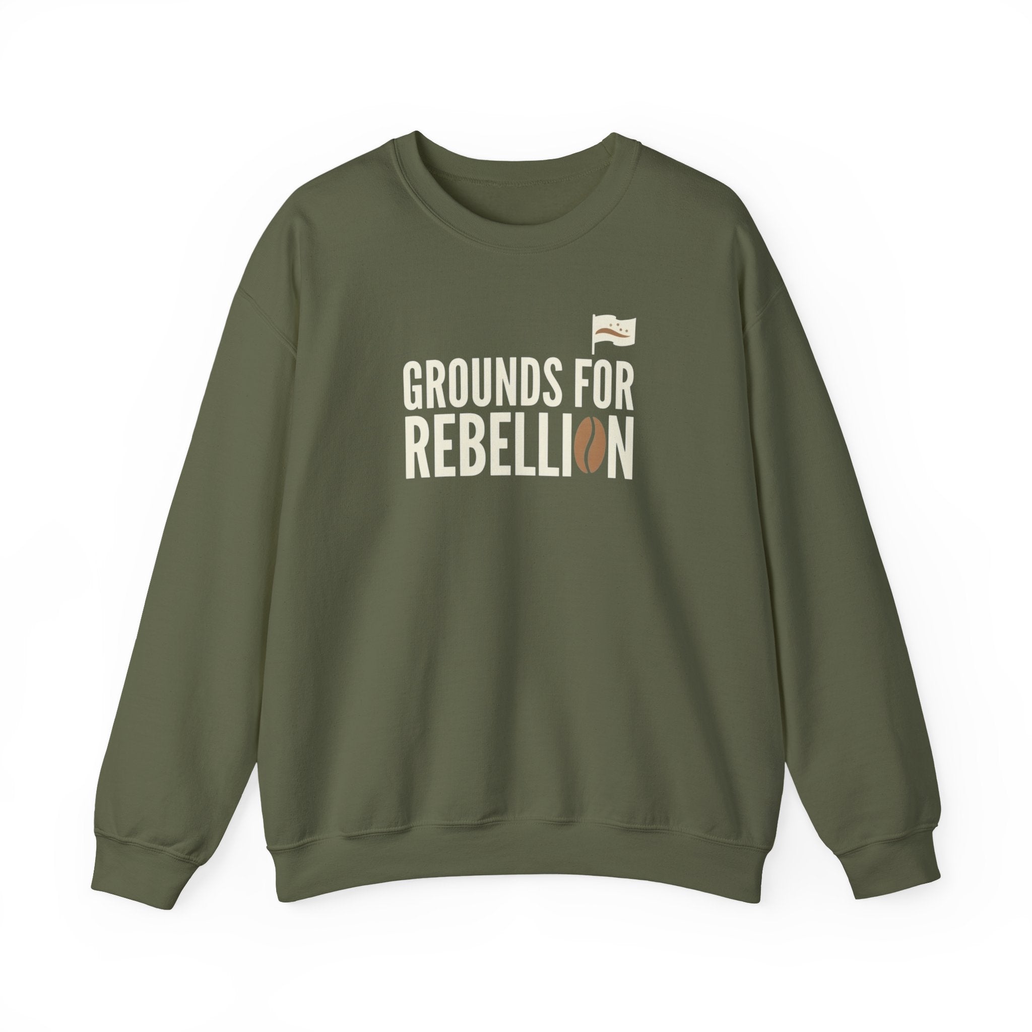 Grounds For Rebellion Coffee Sweatshirt – Funny Barista Fleece Pullover