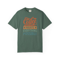 Coffee Makes Everything Possible T-Shirt | Comfort Colors 1717 | Retro Camping Graphic Tee